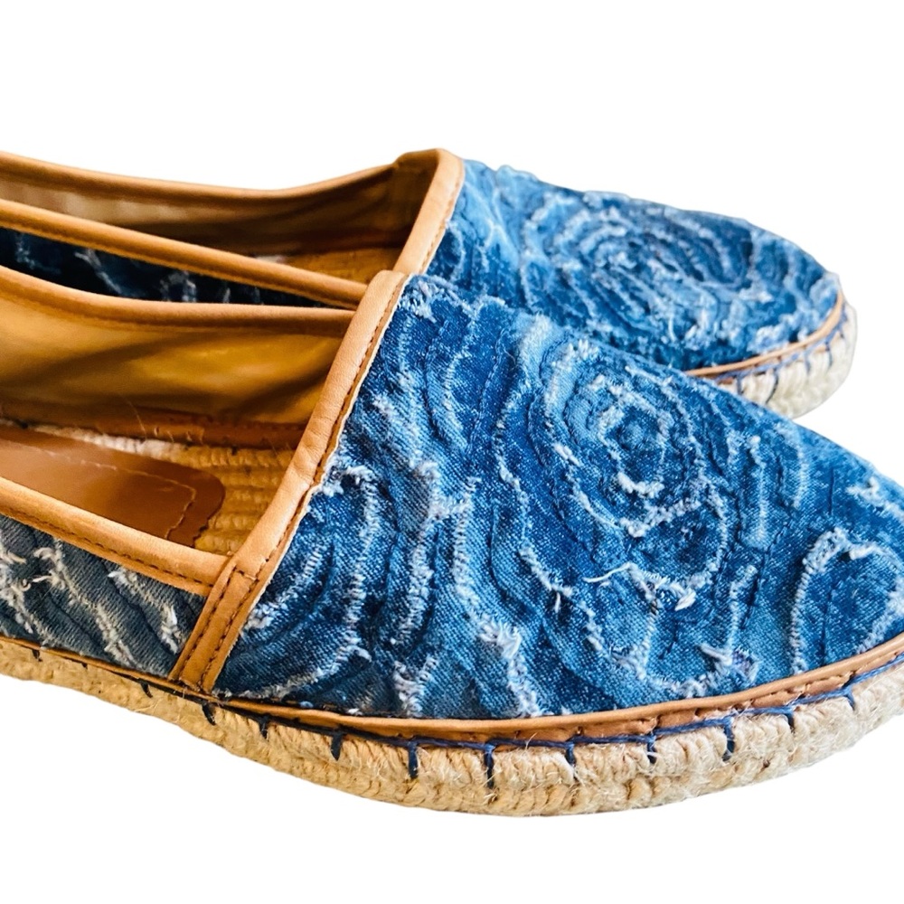 JOHNSTON & MURPHY Jaden Espadrille Italian Floral Cork Blue - Picture 4 of 14